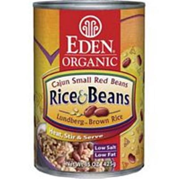 Eden Foods Organic Brown Rice Cajun Small Red Beans 15 oz