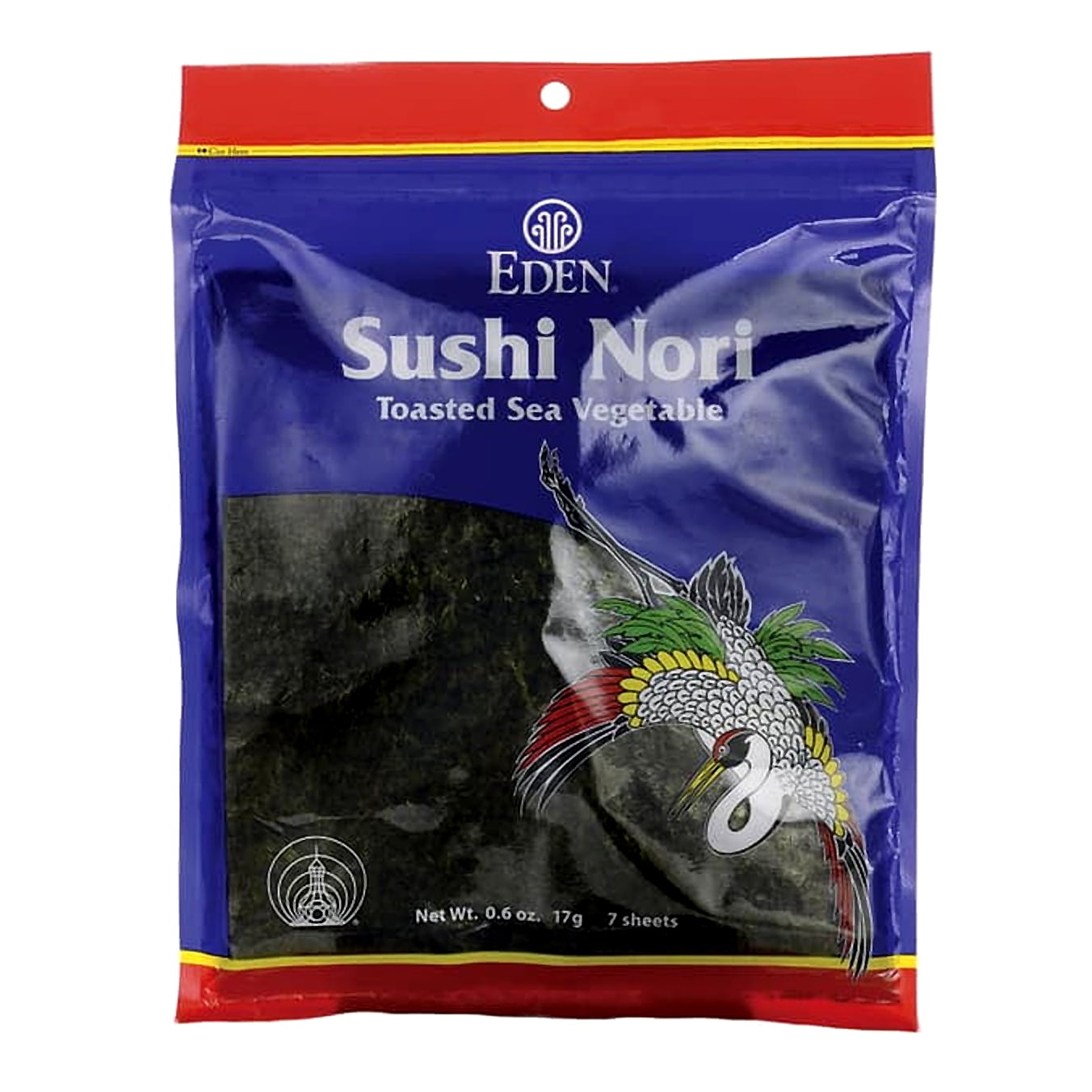 Eden Foods Sushi Nori, Toasted Sea Vegetable, 0.6oz - Walmart.com