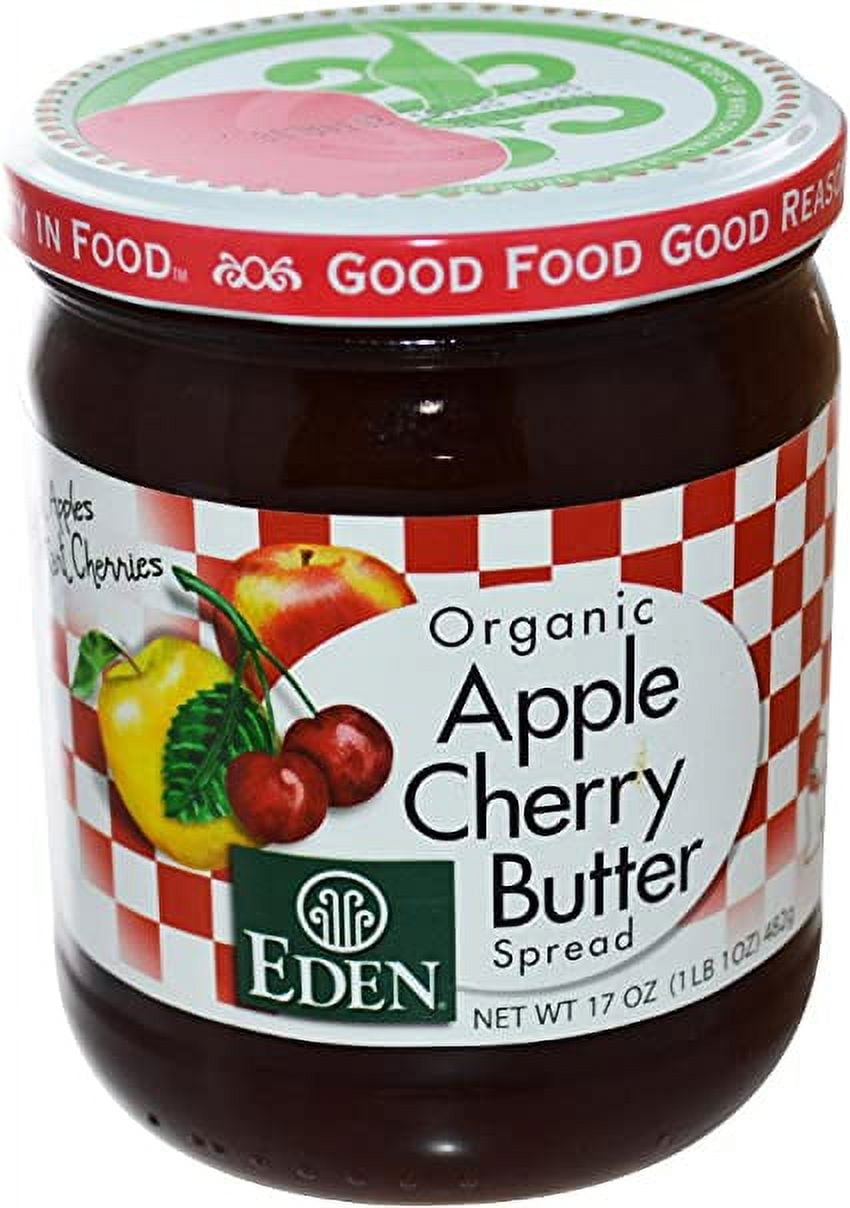 Eden Foods Organic Apple Cherry Butter Spread 17 oz Pack of 12