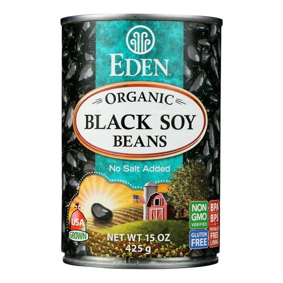 Eden Foods Organic Black Soy Beans 15 oz Pack of 4