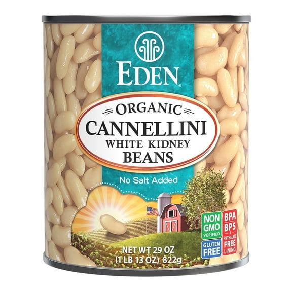 Eden Foods Organic Cannellini White Kidney Beans -- 29 oz Pack of 3