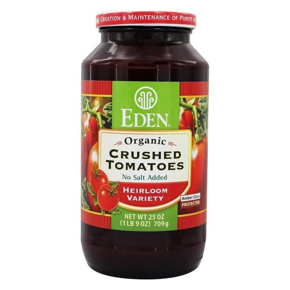 Eden Foods Organic Crushed Tomatoes Heirloom Variety No Salt Added -- 25 oz