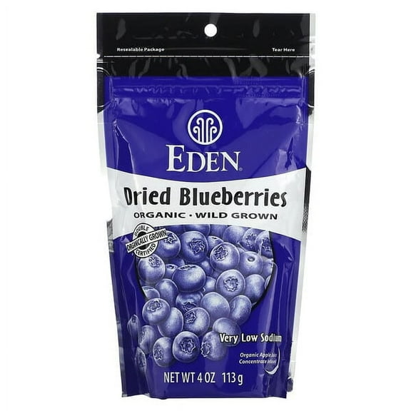 Eden Foods, Organic, Dried Blueberries, 4 oz Pack of 2