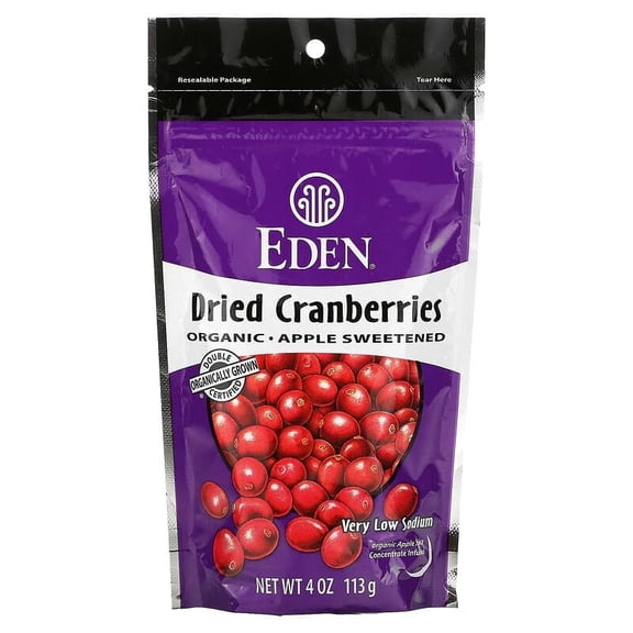Eden Foods, Organic Dried Cranberries, 4 oz Pack of 3
