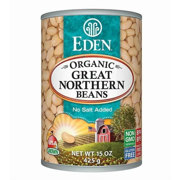 Eden Foods Organic Great Northern Beans 15 oz Pack of 3