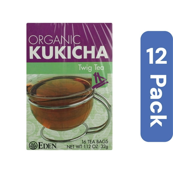 Eden Foods Organic Kukicha Twig Tea 16 Bags (Pack Of 12)