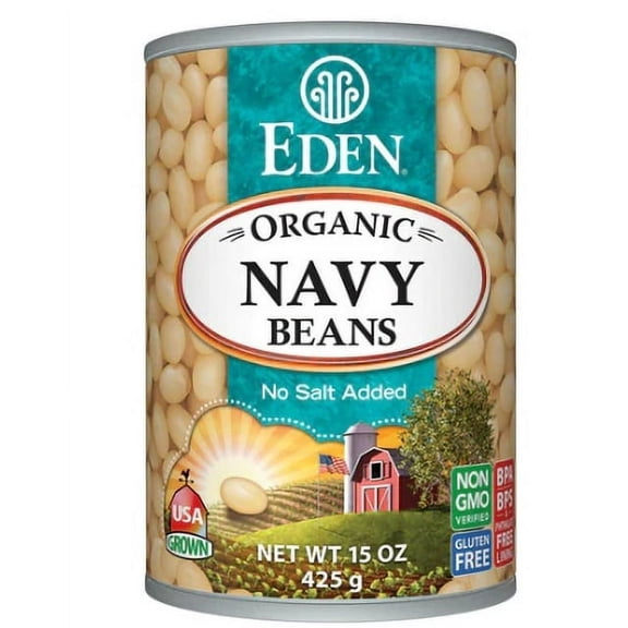 Eden Foods Organic Navy Beans 15 oz Pack of 4