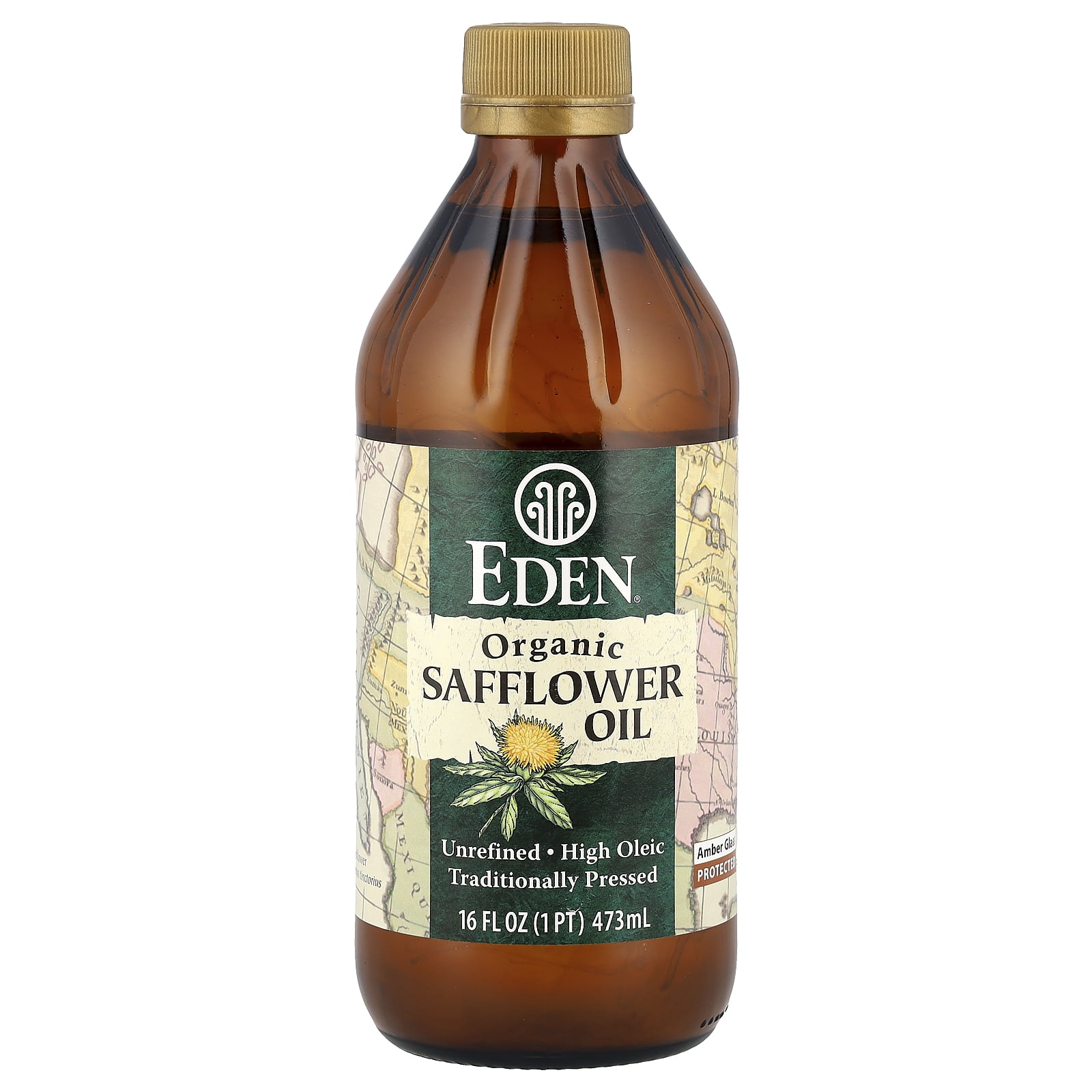 Eden Foods Organic Safflower Oil, Unrefined, 16 fl oz (473 ml)