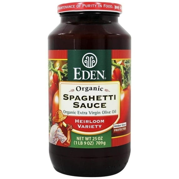 Eden Foods Organic Spaghetti Sauce Heirloom Variety -- 25 oz Pack of 3