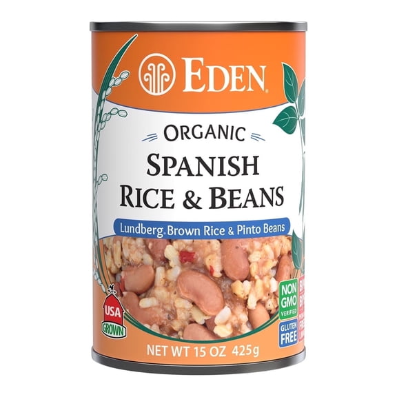 Eden Foods Organic Spanish Rice and Pinto Beans -- 15 oz Pack of 4