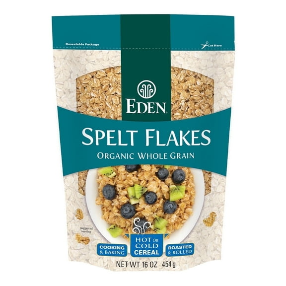 Eden Foods Organic Spelt Flakes Roasted & Rolled 16 oz Pack of 2