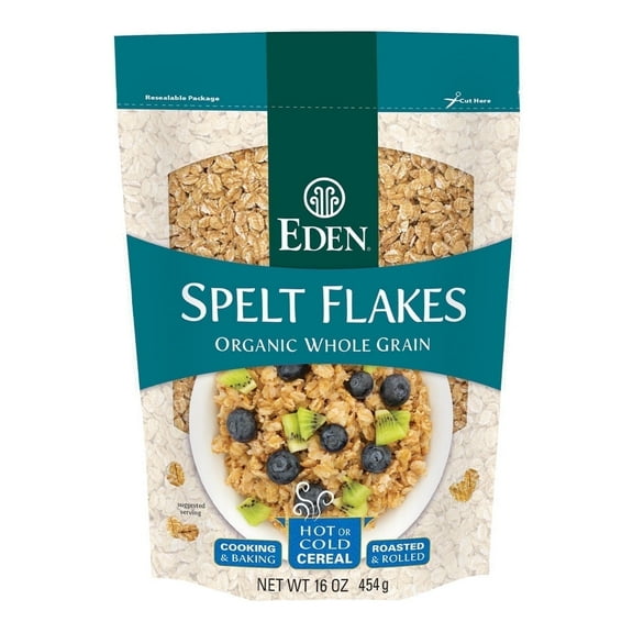 Eden Foods Organic Spelt Flakes Roasted & Rolled 16 oz Pack of 4
