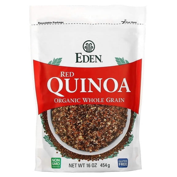 Eden Foods, Organic Whole Grain, Red Quinoa, 16 oz Pack of 2
