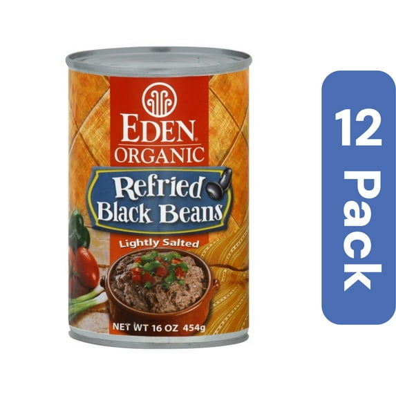 Eden Foods Refried Black Beans 16 oz (Pack Of 12)