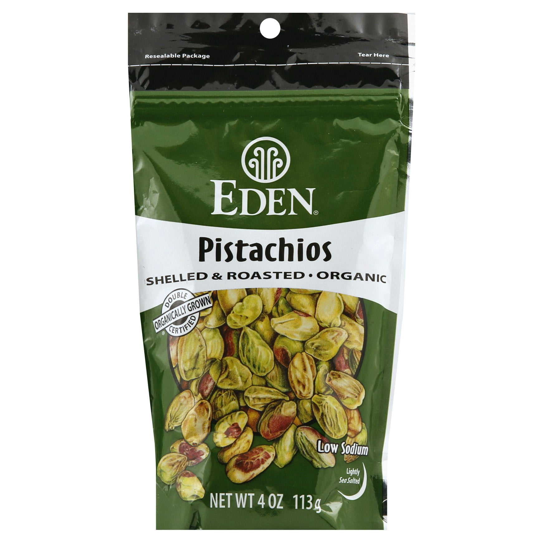Eden Foods Shelled Roasted Pistachio Nuts 4 oz (Pack Of 15)