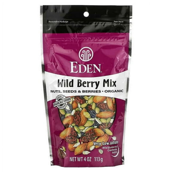 Eden Foods, Wild Berry Mix, Nuts, Seeds & Berries, 4 oz