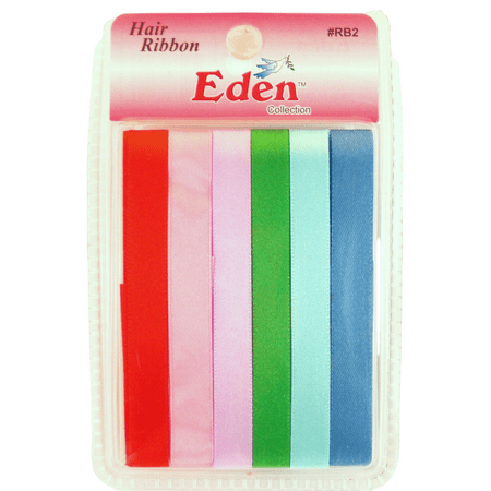 Eden Girls Multi Color Hair Ribbons - 6 Pcs.