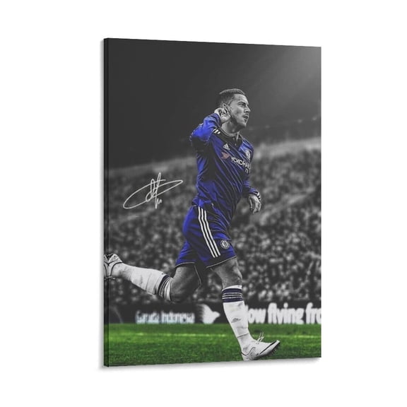 Eden Hazard Canvas Poster Home Decor Poster Wall Art Hanging Picture Print Bedroom Decorative Painting Posters Room Aesthetic 24x36inch(60x90cm)
