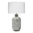 thumbnail image 1 of Eden Home 24.5" Coastal Ceramic and Cotton Table Lamp in Gray Textured, 1 of 2