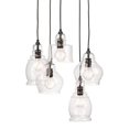 thumbnail image 1 of Eden Home 5-light Glass Extremely Versatile Pendant in Black Finish, 1 of 4