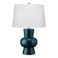 thumbnail image 1 of Eden Home Modern Ceramic Table Lamp with Linen Shade in Blue, 1 of 3
