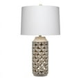 thumbnail image 1 of Eden Home Traditional Resin and Linen Table Lamp in Brown/White Washed, 1 of 2