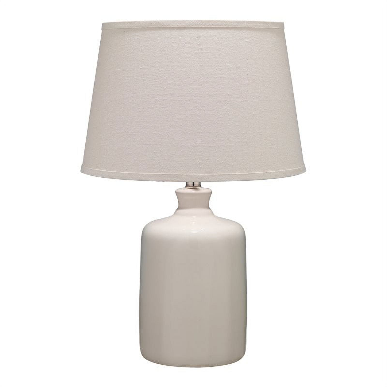 Cream Ceramic Milk Jug Table Lamp with Linen Shade