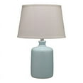 thumbnail image 1 of Eden Home Transitional Glass Jar Table Lamp with Tapered Shade in Light Blue, 1 of 3