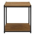 thumbnail image 1 of Eden Home Wood & Metal Frame End Table with Storage Shelf in Oak Brown, 1 of 6
