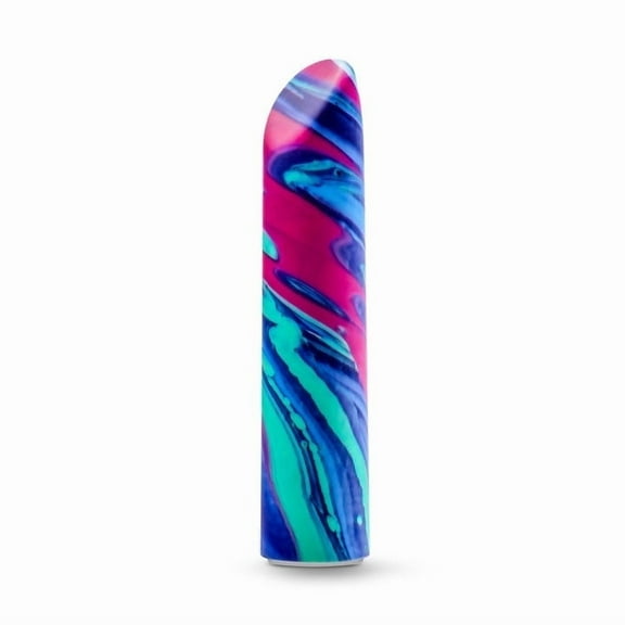 Eden Multi-Colored Power Vibe with 10 Deep Vibration Modes and Magna Charge USB, Waterproof ABS, 4 Inch