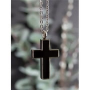 Eden Merry by James Lawrence 221923 Cross Urn Necklace - Black