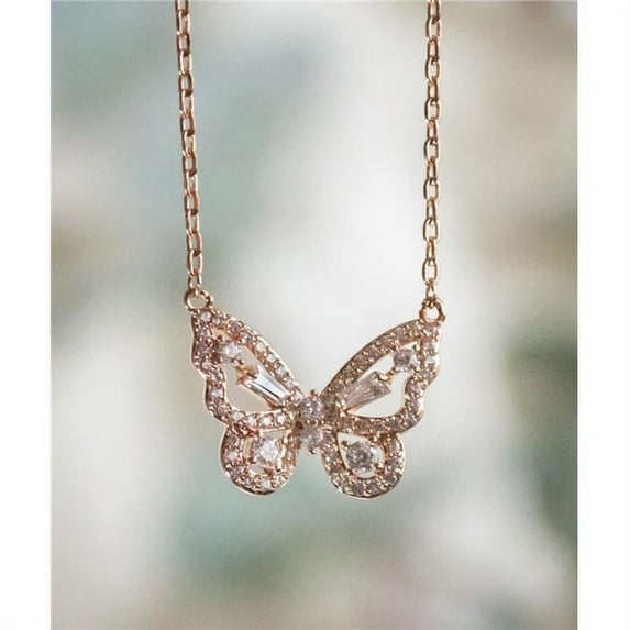 Eden Merry by James Lawrence 221931 Butterfly Necklace - Rose Gold
