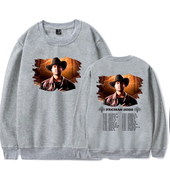 Eden Munoz Fechas Tour 2025 Merch Long Sleeve Crewneck Sweatshirt For Men/Women Unsiex Fashion Streetwear