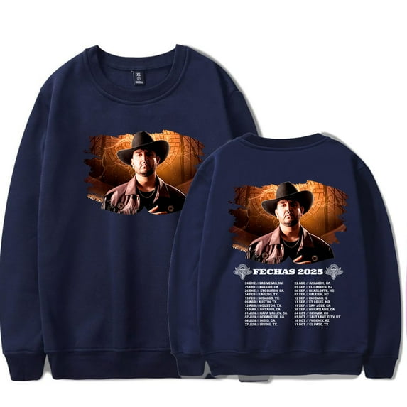 Eden Munoz Fechas Tour 2025 Merch Long Sleeve Crewneck Sweatshirt For Men/Women Unsiex Fashion Streetwear