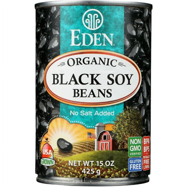 Eden Organic Black Soy Beans, 15 Oz.