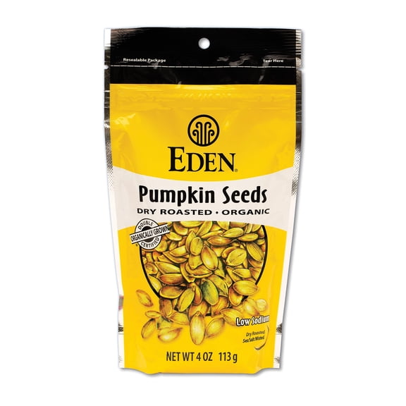 Eden Organic Pumpkin Seeds, HP29Dry Roasted, 4 Oz