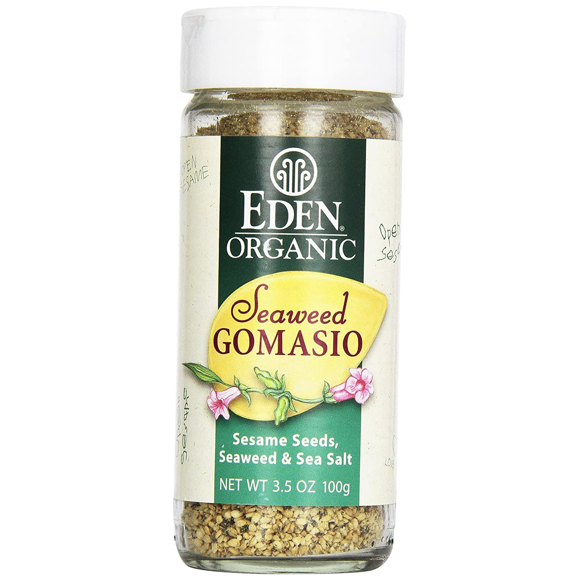 Eden Organic Seaweed Gomasio - 3.5 Oz Sesame Salt Seasoning With Sea Vegetables