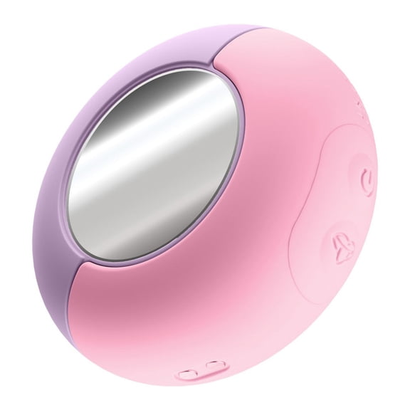 Eden Pout and Play Dual Stimulation Vibrator with Discreet Case and Mirror, Pink