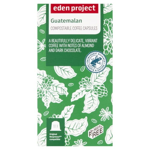 Eden Project Home compostable Nespresso capsules - Guatemala, 10 pods per pack, British Import (Pack of 3)