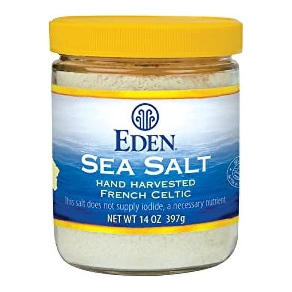 Eden Sea Salt, Hand Harvested French Celtic, Stone Ground (Fine), 82