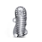 Eden Squeezable Textured Pocket Stroker, Clear