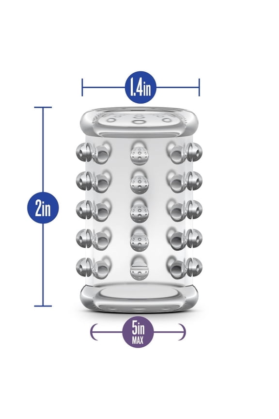 Soft Tickler Stretch Sleeve Penis Ring, Clear