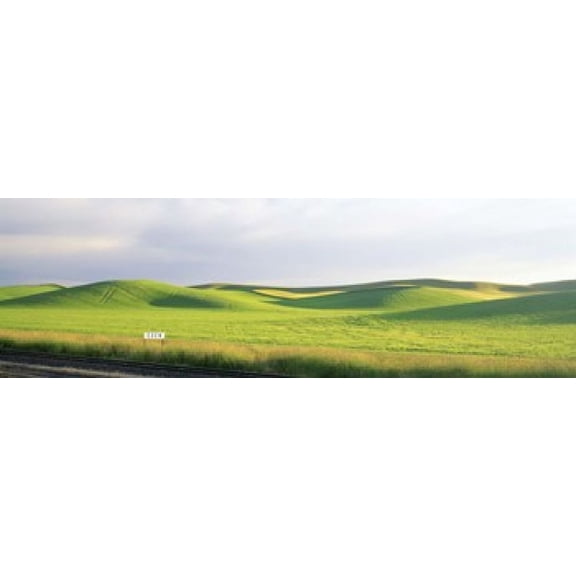 Eden Train Stop Palouse Whitman County Washington State USA Canvas Art - Panoramic Images (18 x 6)