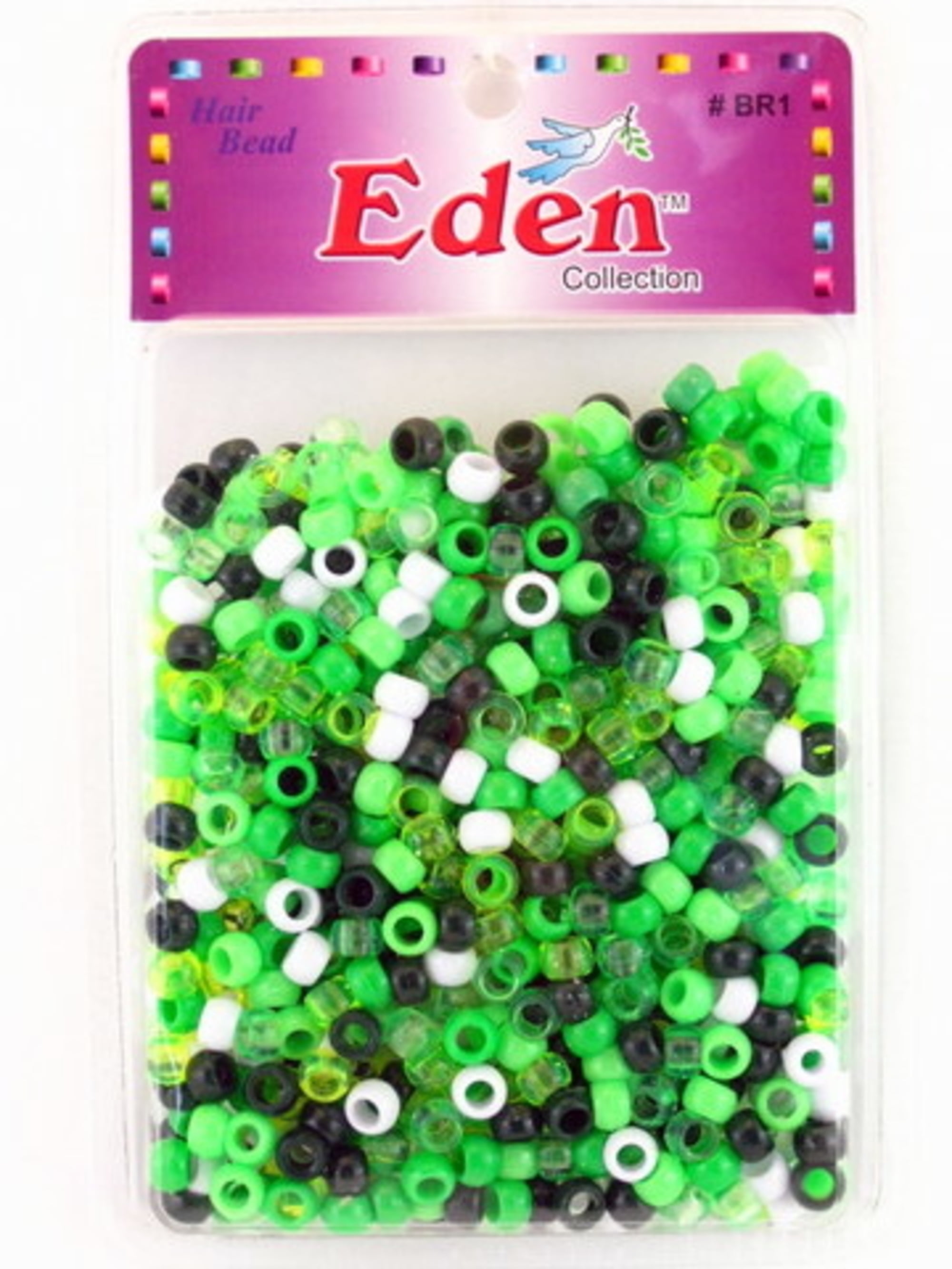Eden Unisex Pony Hair Braiding or Plastic Crafting Beads - Approximately  700 Pcs. (Pink Mix)