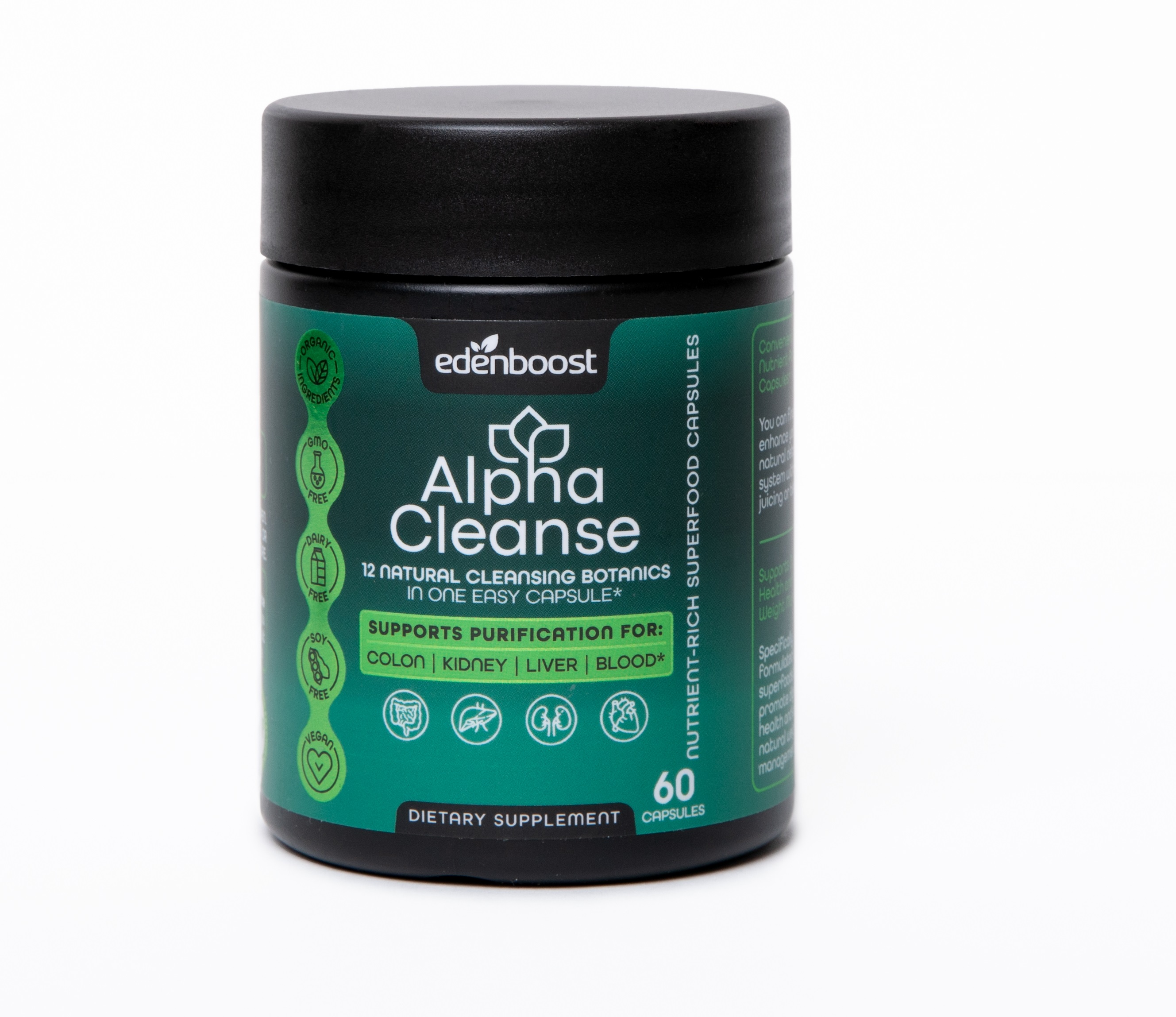 EdenBoost AlphaCleanse Liver Health and Detox Blend Made with 12