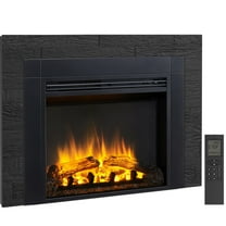 Edendirect 28 in. Ventless Electric Fireplace Insert in Black with Remote Control, 750-Watt/1500-Watt