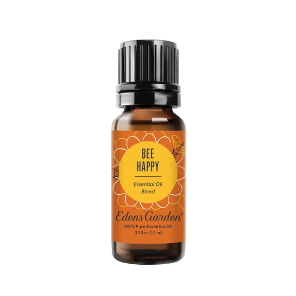 Edens Garden Bee Happy Essential Oil Blend- 100% Pure Premium Grade, Undiluted, Natural, Therapeutic, Aromatherapy, The Best For Diffusing Kid Safe, Candle, Humidifiers 10 ml (.33 fl oz)