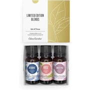 Edens Garden In Bloom Essential Oil 3 Set   100% Pure Therapeutic Grade, Undiluted Aromatherapy Jasmine, Rose & Sweet Pea Floral Blends No Artificial Fragrance & Natural For Diffusers, 10 ml/ 3 Pack