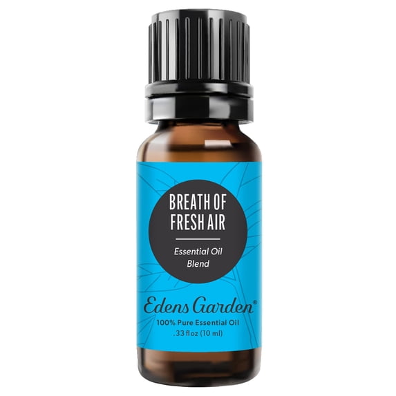 Edens Garden Breath of Fresh Air Essential Oil Blend- 100% Pure Premium Grade, Undiluted, Natural, Therapeutic, Aromatherapy, The Best for Diffusing, Skin, Humidifiers, Candle 10 ml (.33 fl oz)