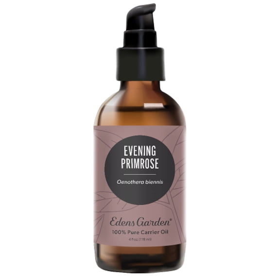 Edens Garden Evening Primrose Carrier Oil- 100% Pure Premium Cold Pressed & Hexane Free, Natural Antioxidant Rich Moisturizer For Face, Skin, Hair & Nail Care, Diluting Essential Oils 118ml (4 fl oz)